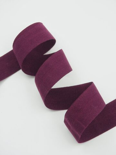 Бейка эластичная слива матовая ширина 20 мм