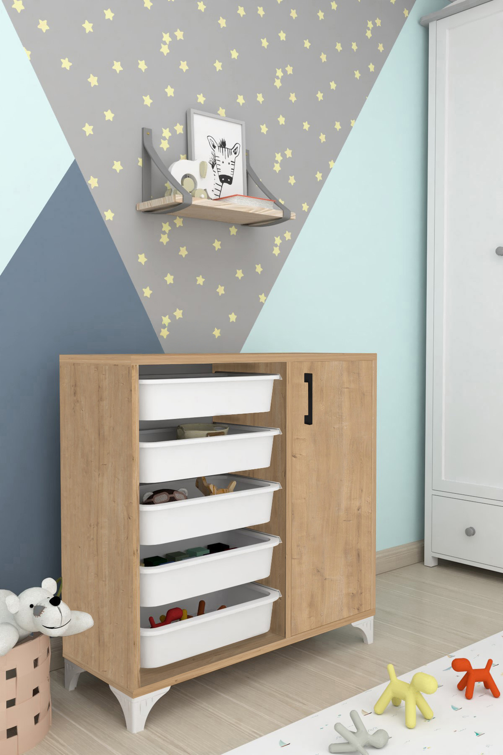 Стеллаж KAYRA - сосна