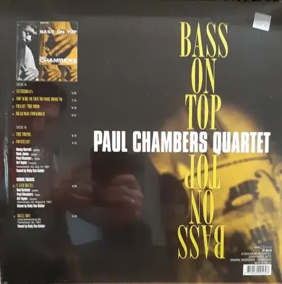 Paul Chambers Quartet – Bass On Top - LP