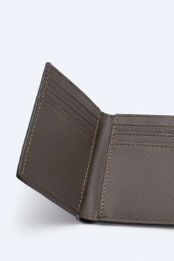 ZARA БУМАЖНИК С ГРАВИРОВКОЙ, КОРИЧНЕВЫЙ