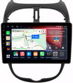 Магнитола для Peugeot 206 1998-2012 - Canbox 9117 Qled, Android 10, ТОП процессор, SIM-слот
