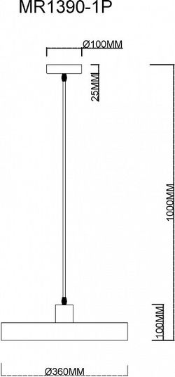 Подвесной светильник MyFar Ria MR1390-1P