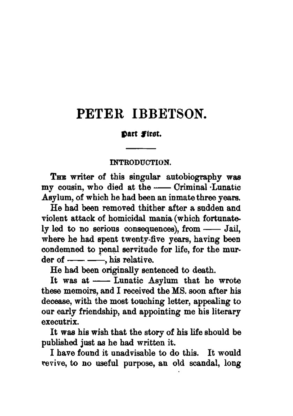 Peter Ibbetson | George du Maurier