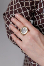 Coins  g/round Кольцо 02  арт.0999