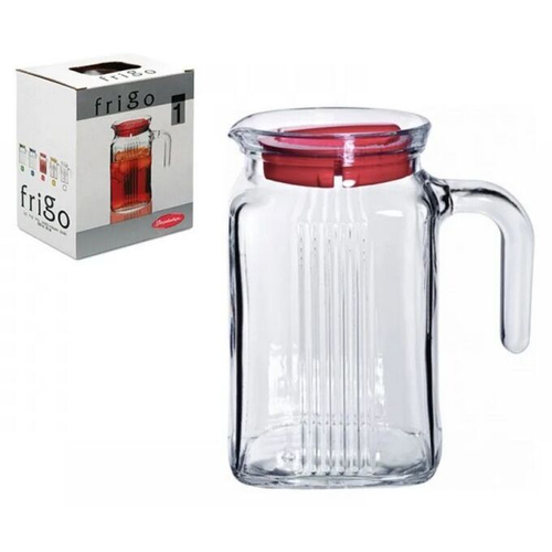 Кувшин Фриго 0,6 л с крышкой красный