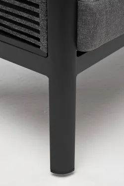 "Париж" модуль диванный правый, двухместный, цвет серый