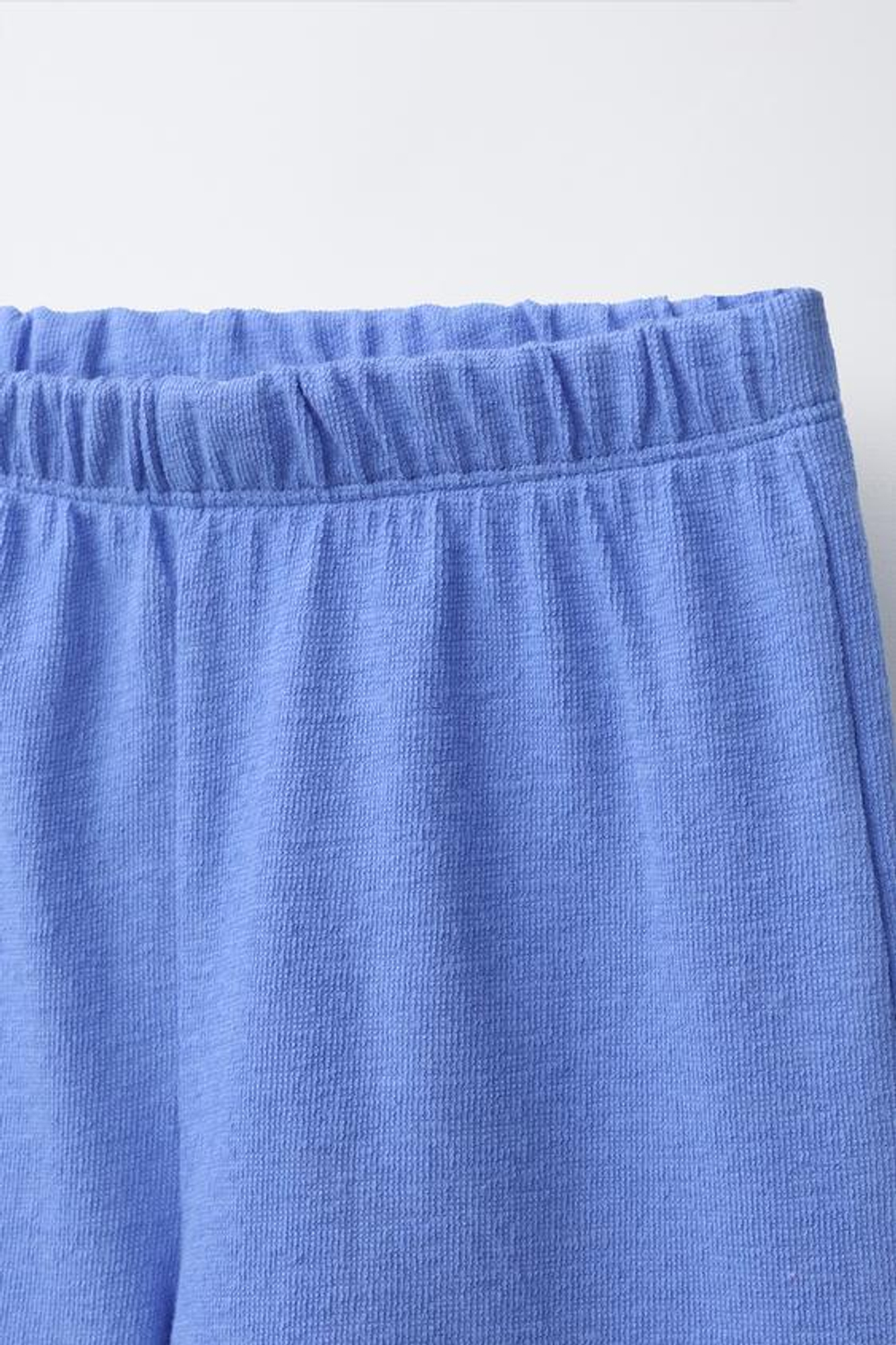 ZARA ПИЖАМА С ТЕКСТУРОЙ И ЭТИКЕТКОЙ, СИНИЙ