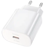 Сетевое зарядное устройство Hoco (N22) Jetta Type-C/PD25W+QC3.0 charger (EU) 3000mA + кабель Lightning (белый)