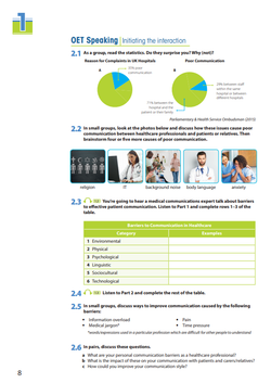 OET Speaking & Writing Skills Builder: Nursing & Medicine - Student's Book (with DigiBooks App)