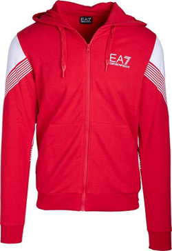 Куртка теннисная EA7 Man Jersey Sweatshirt - racing red