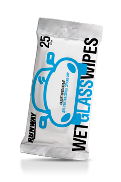 RW642 Салфетки влажные для очистки стекол, зеркал, фар