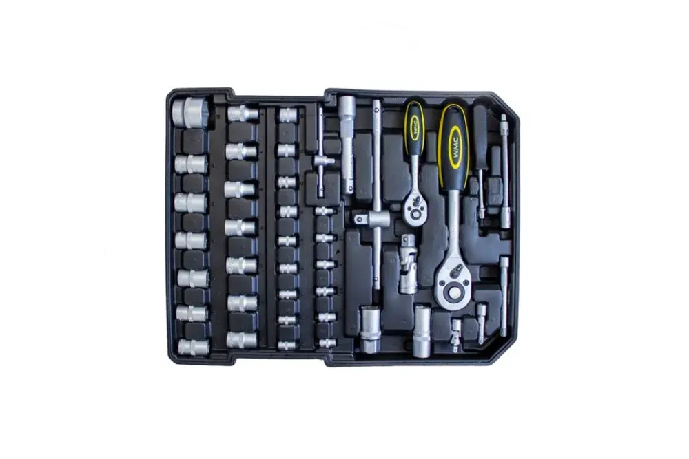 Набор инструментов 186пр. 1/4''1/2''(6-гр.) (4-30мм) ''Дорожный кейс'' WMC TOOLS WMC-WMC186