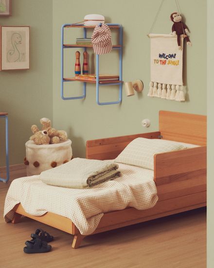 Вафельный плед Wufy из 100% хлопка в разноцветную полоску