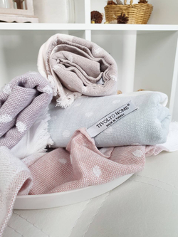 Полотенце кухонное 50x70 Tivolyo home Dotty фиолетовое