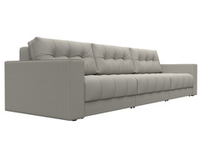 Диван прямой с декором Лига-049 НПБ Лонг, Амур 02 РОГОЖКА бежевый