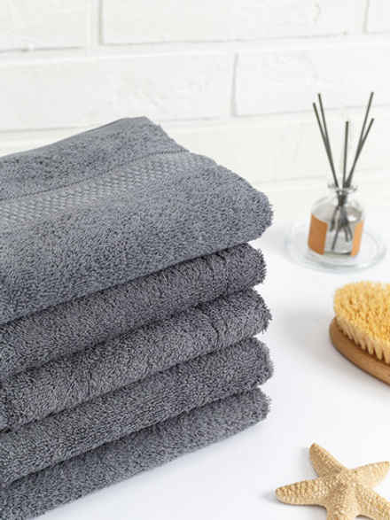 Полотенце махровое, г/к, 40х70, арт. 40-70 BS, 460 гр/м2, цвет: 910-серый,