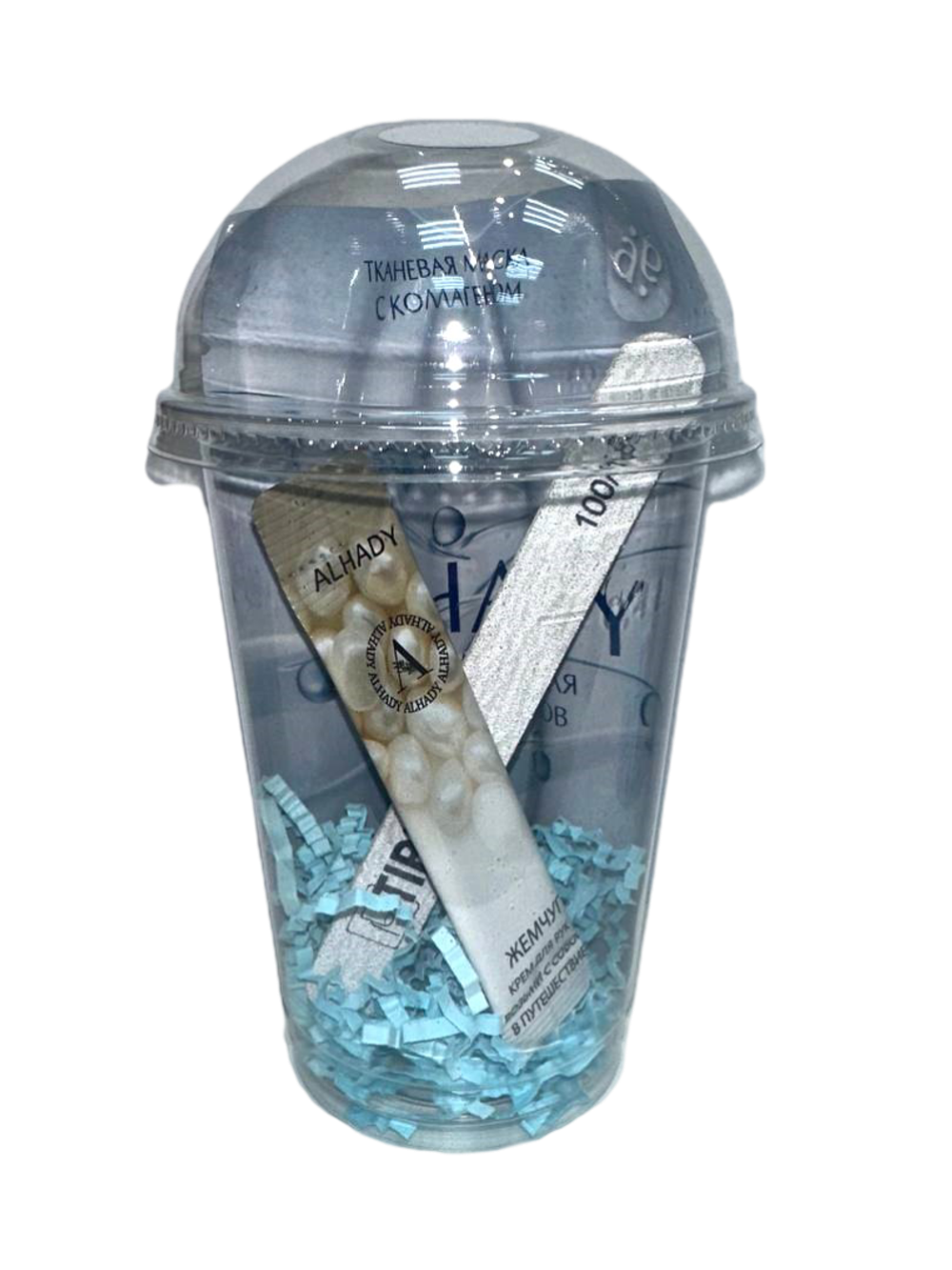 Бьюти-коктейль с пилочкой (голубой)