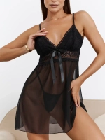 Пеньюар женский красивый кружевной прозрачный сорочка ночная