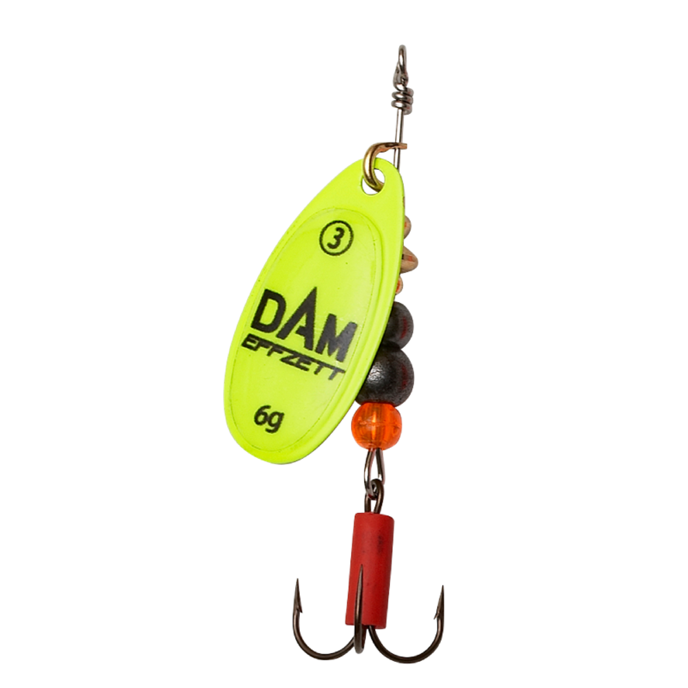 Блесна DAM EFFZETT FLUO SPINNER 20гр - #6 - Yellow