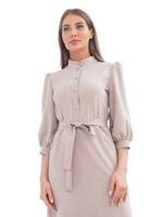 Платье медицинское Dr. Nice Beauty на пуговицах, бежевый, 48