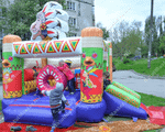 Коммерческий надувной батут "Индеец"