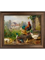 Картина интерьерная на холсте в раме 29*35 см