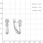 941995 Серьги из Золота с бриллиантами