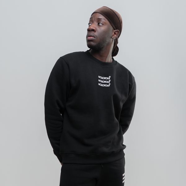 Толстовка Molotov Basic W21 TRIPLE Logo Черная - фото 3