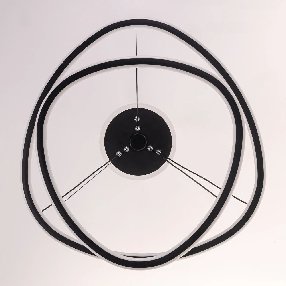 Citilux ТRIO CL215B061E LED Люстра подвесная с пультом Чёрная