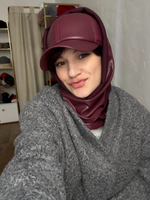 Косынка двухсторонняя вишня