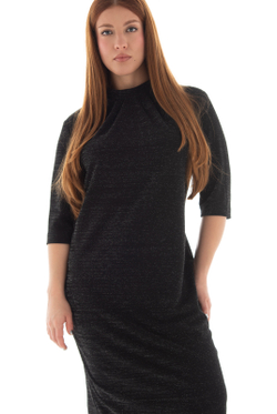 Платье женское 4702Аа, черный блеск #132ЧБ054702Аа