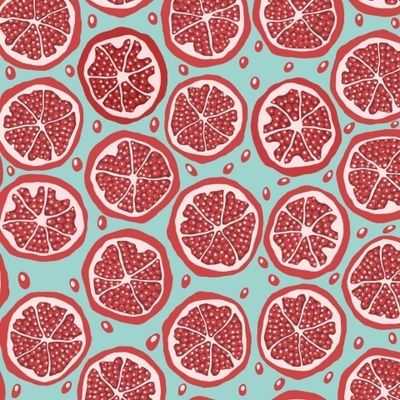 Сочный мятный гранат