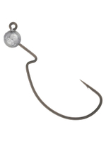 Джиг-головка для рыбалки BKK на офсетном крючке Silent Chaser - 1X - EWG Round Head, размер крючка 2/0, вес 2,65г, 4 шт.