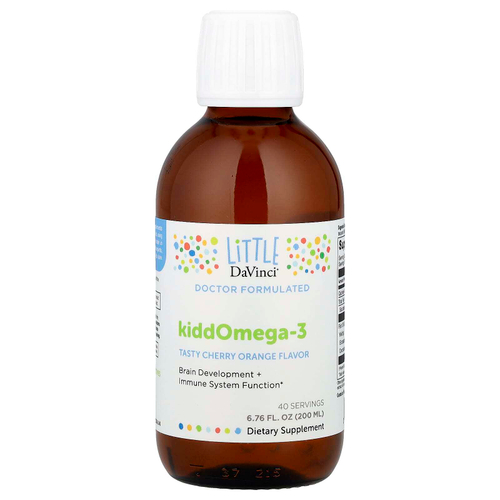 Little DaVinci, KiddOmega-3, вкус вишни и апельсина, 200 мл (6,76 жидк. Унции)