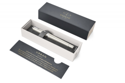 Перьевая ручка Parker Urban Premium Pearl Metal CT, перо: F, цвет чернил: blue, в подарочной упаковке