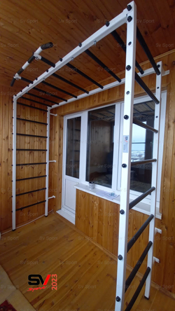 Монтаж спортивного комплекса Sv Sport П в бетонные, кирпичные стены