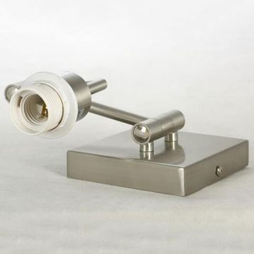Бра 1*E27 LSP-8542 матовый никель/бежевый AKRON Lussole