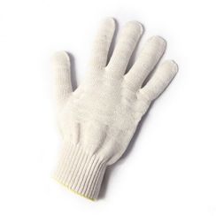 Перчатки хб, 10 класс  5-ти нитка лайт (белая)