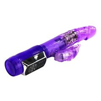 Фиолетовый вибратор-ротатор Passionate Baron - 22 см.