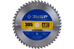 Диск пильный по дереву Оптима (305x30 мм; 48T) Зубр 36903-305-30-48_z01