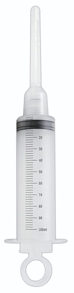 Шприц для спринцевания с двумя съемными насадками (Цвет: прозрачный)