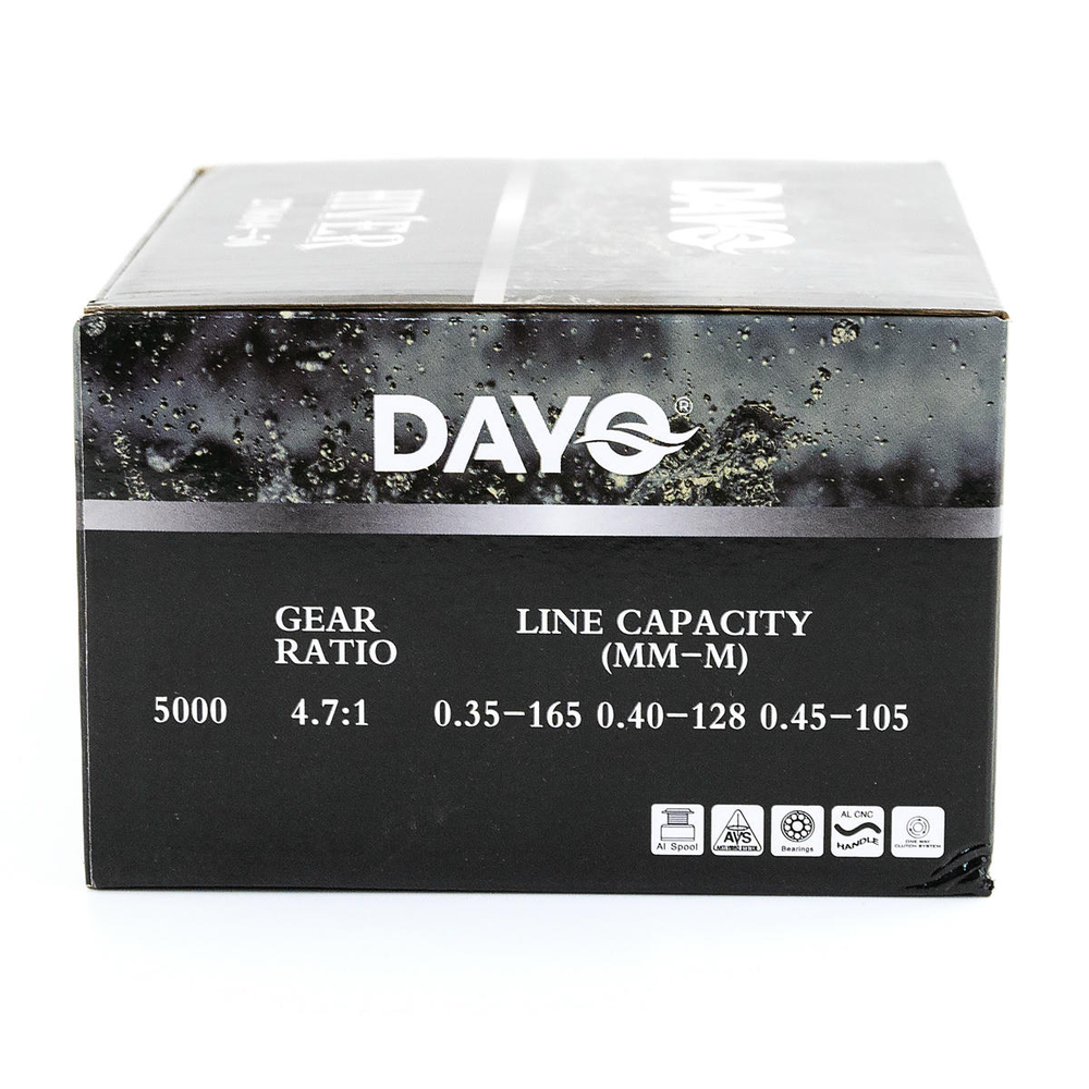 Безынерционная катушка Dayo HIVER 50 с байтраннером (5000, 5+1ВВ, мет. шпуля)