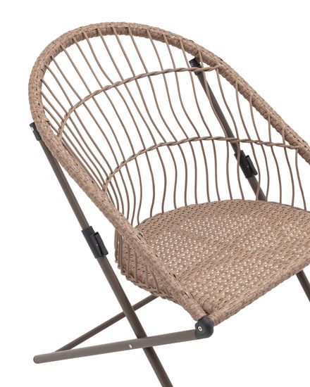 Комплект складной мебели для сада Soley коричневый