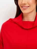 Лонгслив оверсайз красный