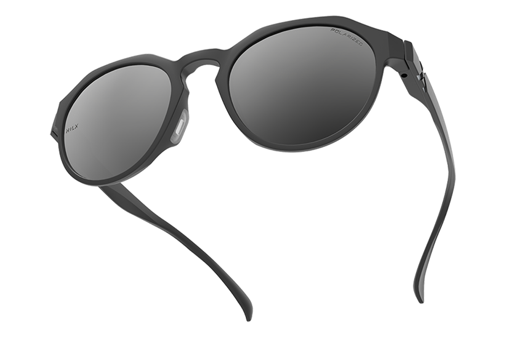Спортивные очки HILX Feral Matt Solid Black / Black Mirror Polarized Lens