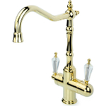 Смеситель для кухни Boheme TRADIZIONALE ORO 112-SW Золото, с кристаллом Swarovski