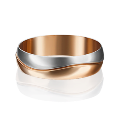 Обручальное кольцо из комбинированного золота 01-5027-00-000-1111-39