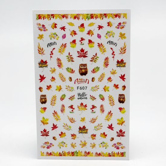 Наклейки для ногтей №F607