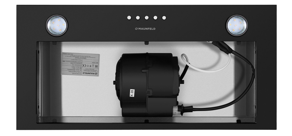 Кухонная вытяжка MAUNFELD Crosby Singl 60 черный фото 5