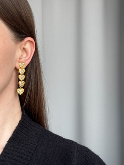 Клипсы с сердечками Sonia Rykiel